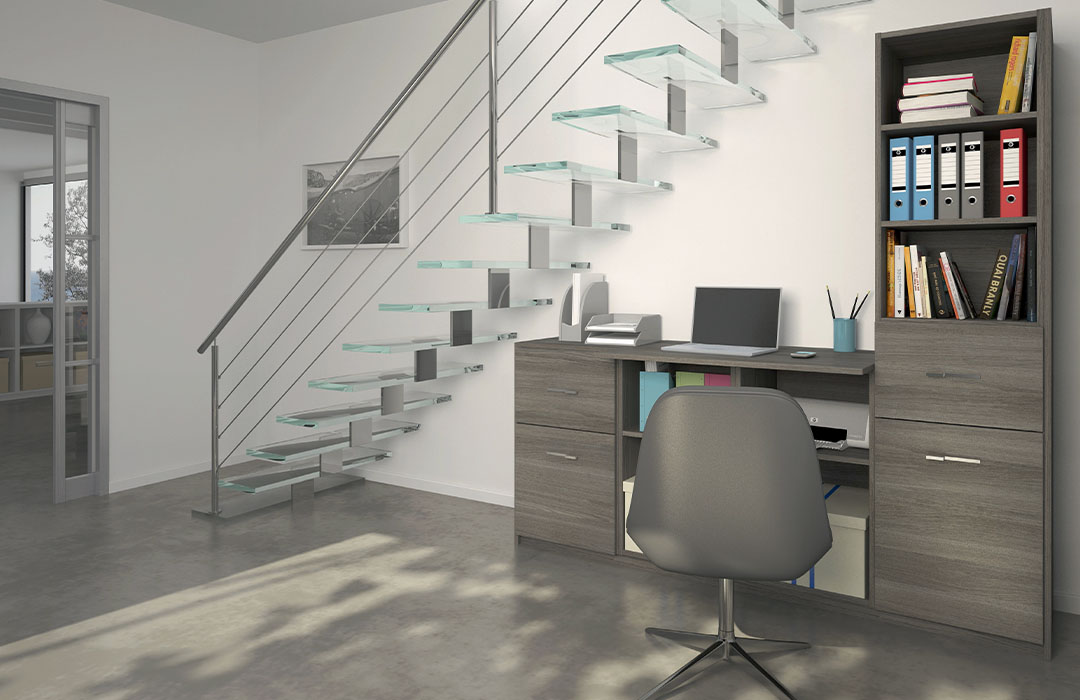 bureau sous esclalier