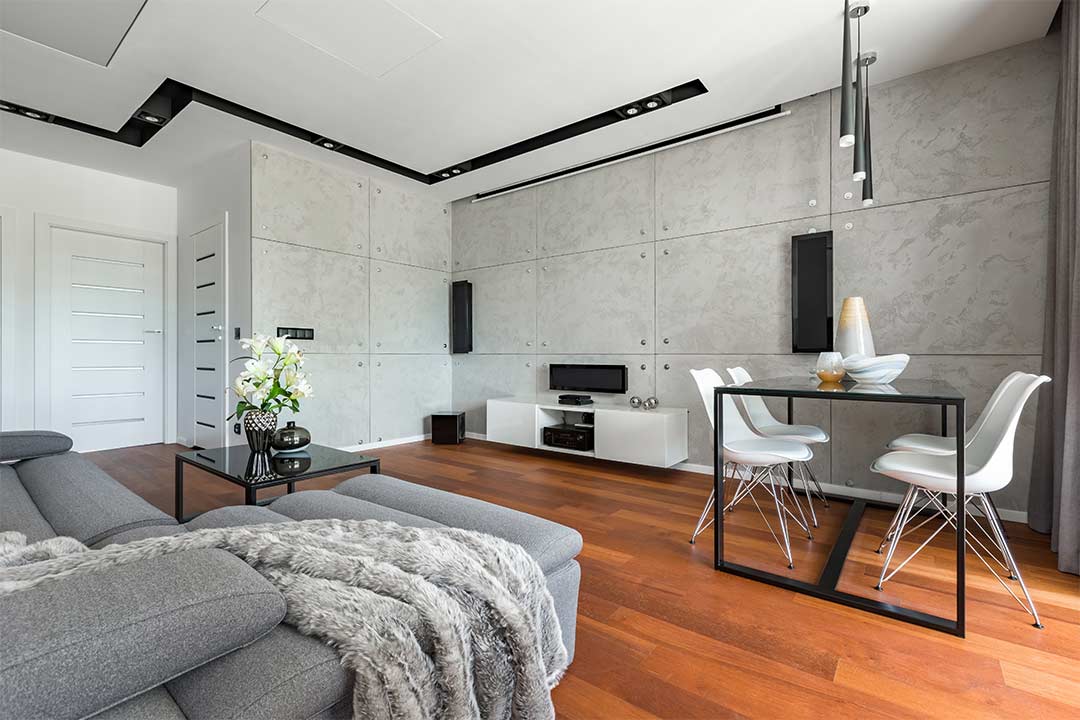 salon moderne contemporain