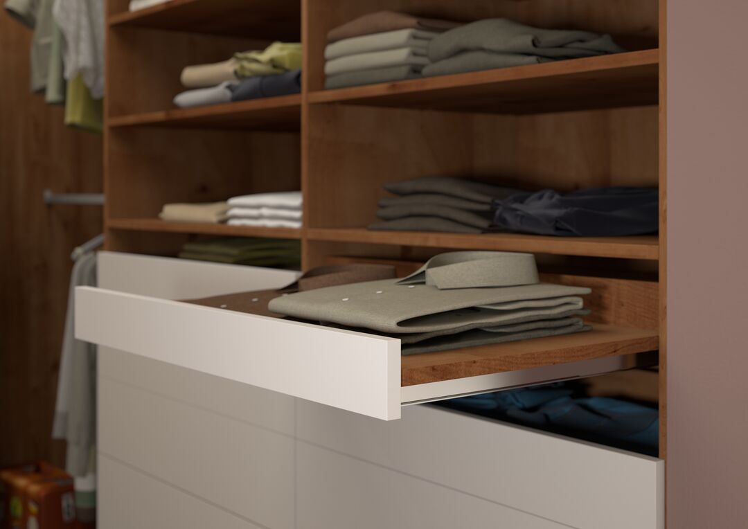 tablette télescopique dressing