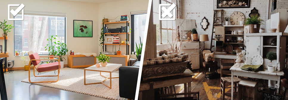 intérieur encombré