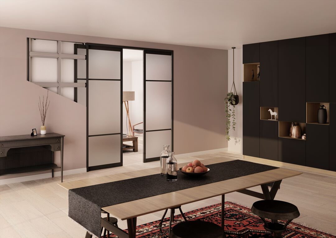 Aper?u Séparation coulissante galandage