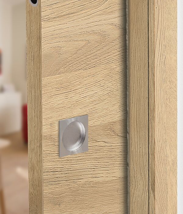 Aper?u Poignée encastrée Carrée pour porte coulissante