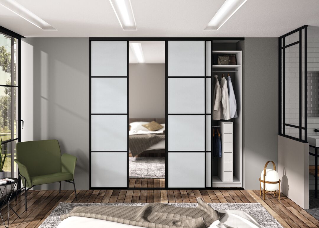 Chambre adulte city - Porte coulissante Harmonie