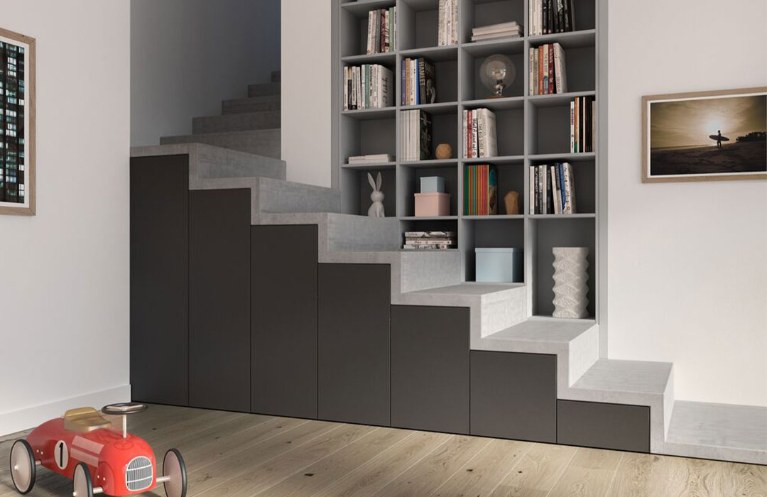 Rangement sous escalier sur-mesure Sogal? Intérieurs