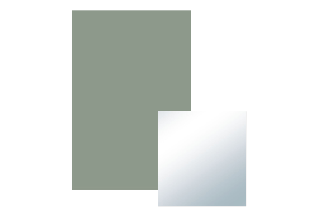 Vert agathe et miroir d'agent - une touche de couleur fra?che pour la chambre