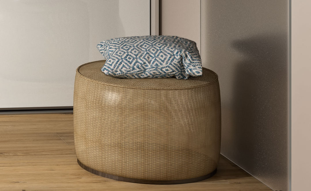 Pouf bois pour une déco nature